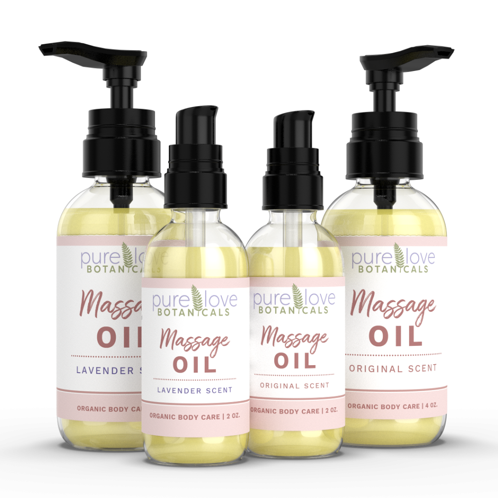 pure love botanicals™ massage oil varities